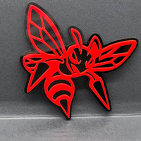 Hornet Bee 3D Acrylic Emblem Set – Custom Aggressive Fender Badges (2PCS)