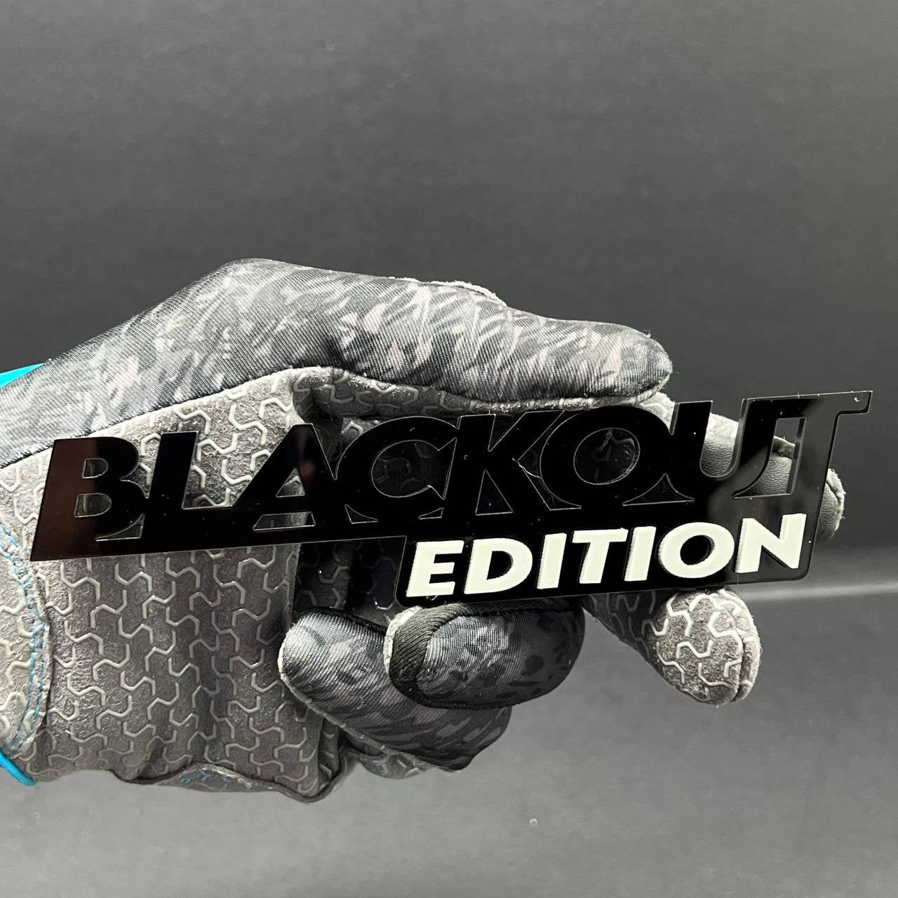1x BLACKOUT Black Edition Emblem 3D Multicolor Badge 3D Sticker Decal Multicolor