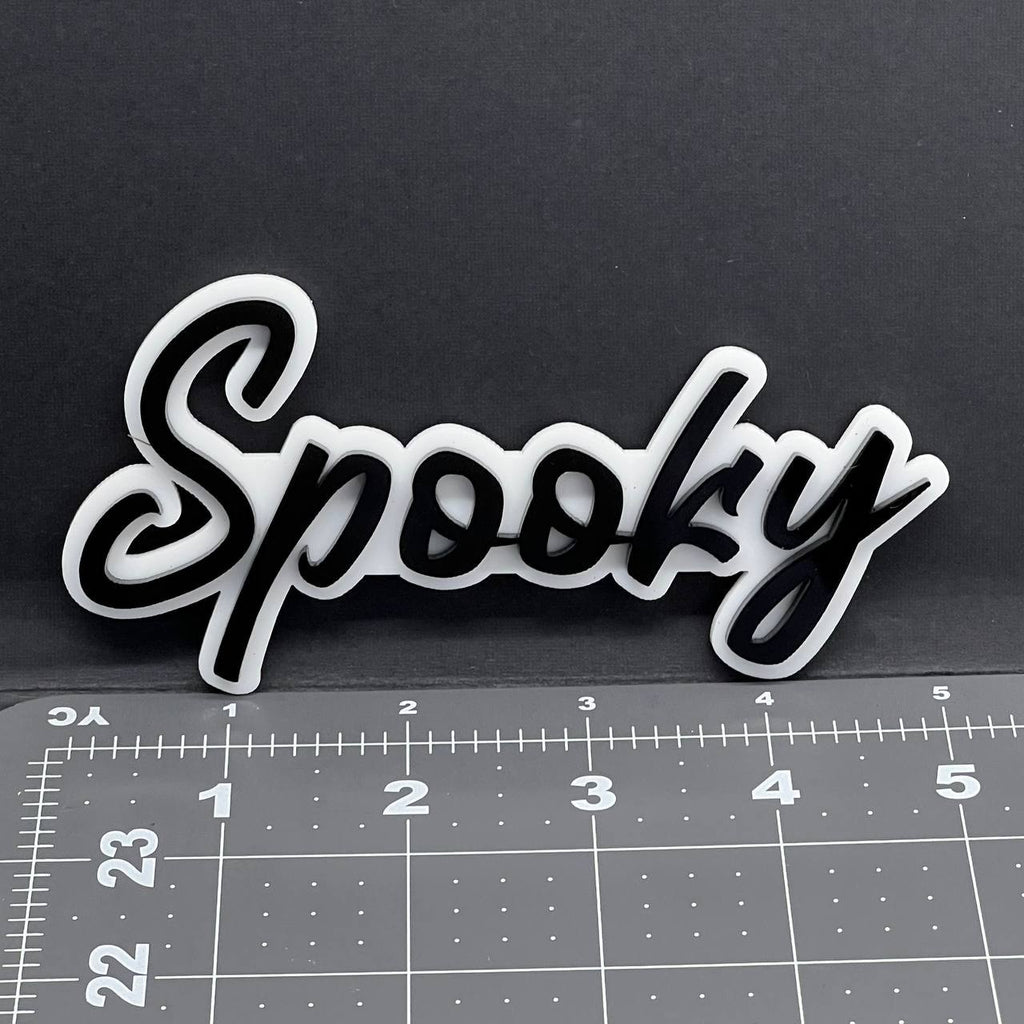 1PC Spooky Emblem – 3D Acrylic Tailgate Badge Decal for Car, Truck, SUV