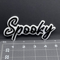 1PC Spooky Emblem – 3D Acrylic Tailgate Badge Decal for Car, Truck, SUV