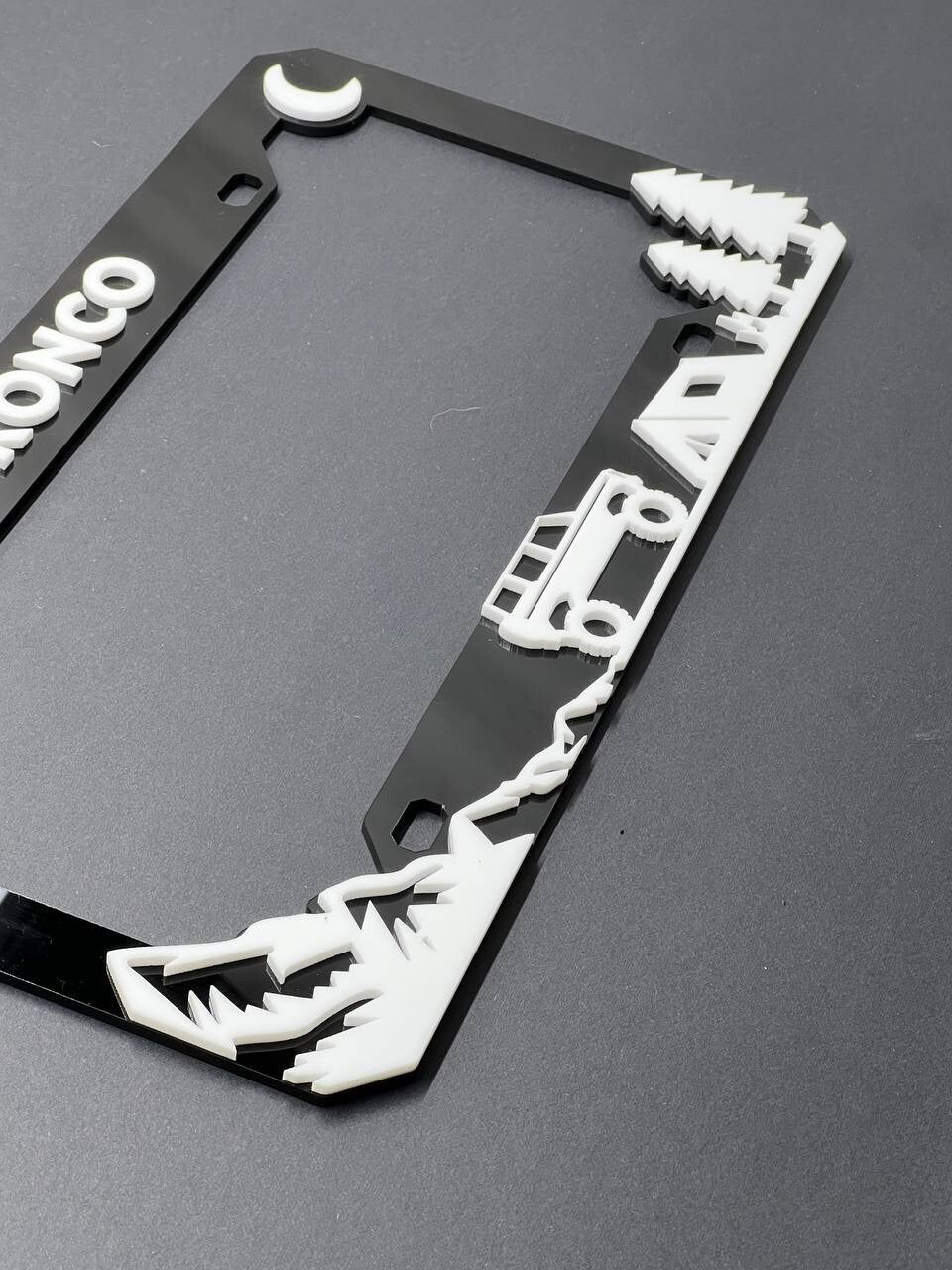 BRONCO Custom LICENSE PLATE FRAME COLOR CHOICE