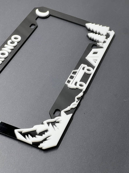 BRONCO Custom LICENSE PLATE FRAME COLOR CHOICE