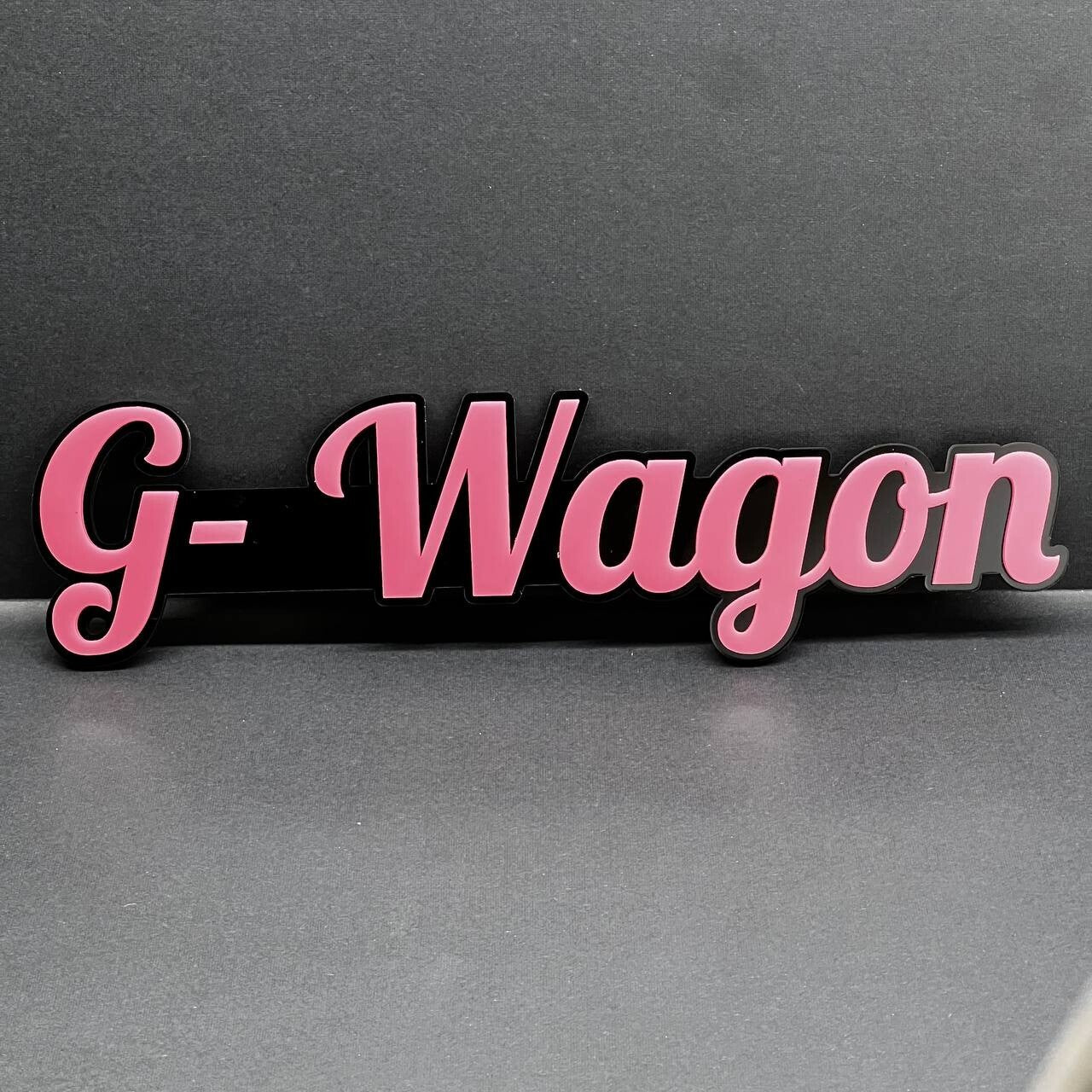 2x G-Wagon Black 3D Emblems – Mercedes G-Class Badge Set – Side Fender Logo G63