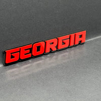 1pcs Georgia Multicolor 3D Car Emblem – Durable Acrylic Badge for Vehicles
