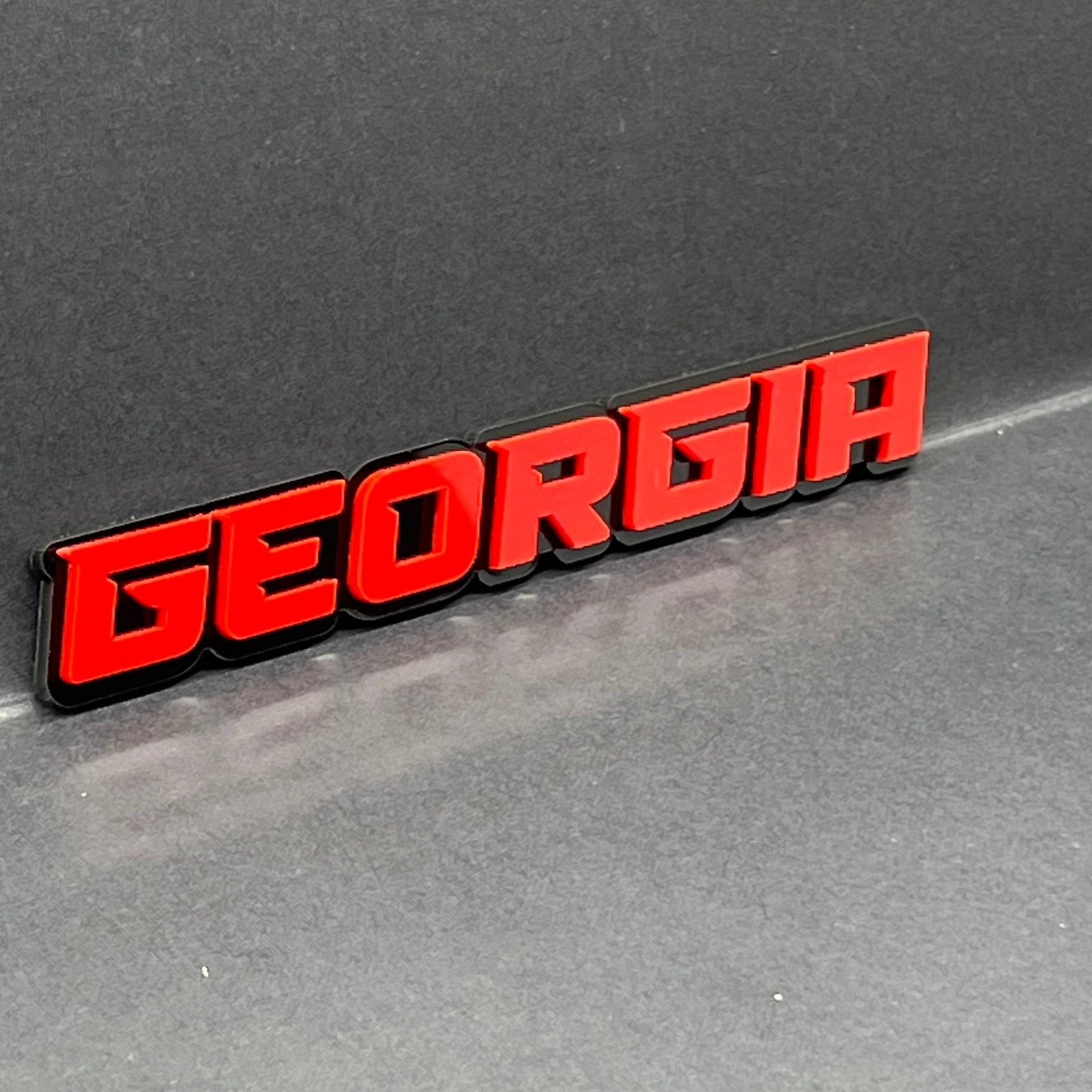 1pcs Georgia Multicolor 3D Car Emblem – Durable Acrylic Badge for Vehicles