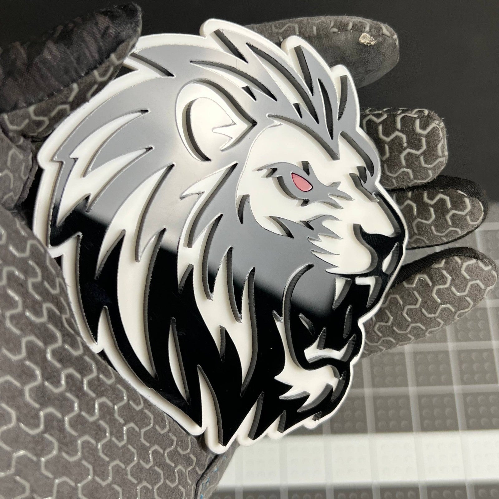1PCS LION 3D Emblem Custom Badge Sticker for Car SUV TRUCK