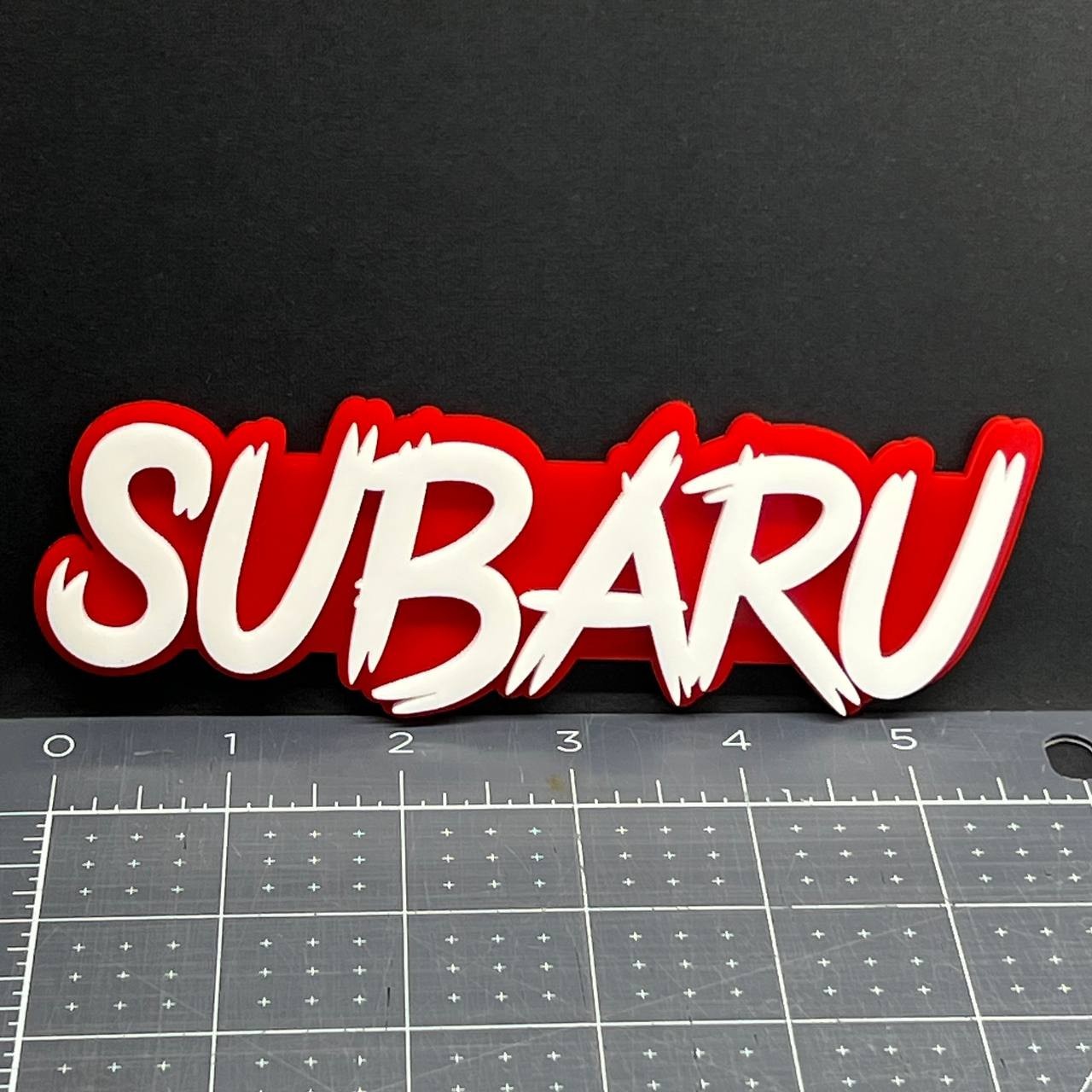 1PC Subaru Emblem – 3D Multicolor Acrylic Exterior Car Badge Decal for Subaru