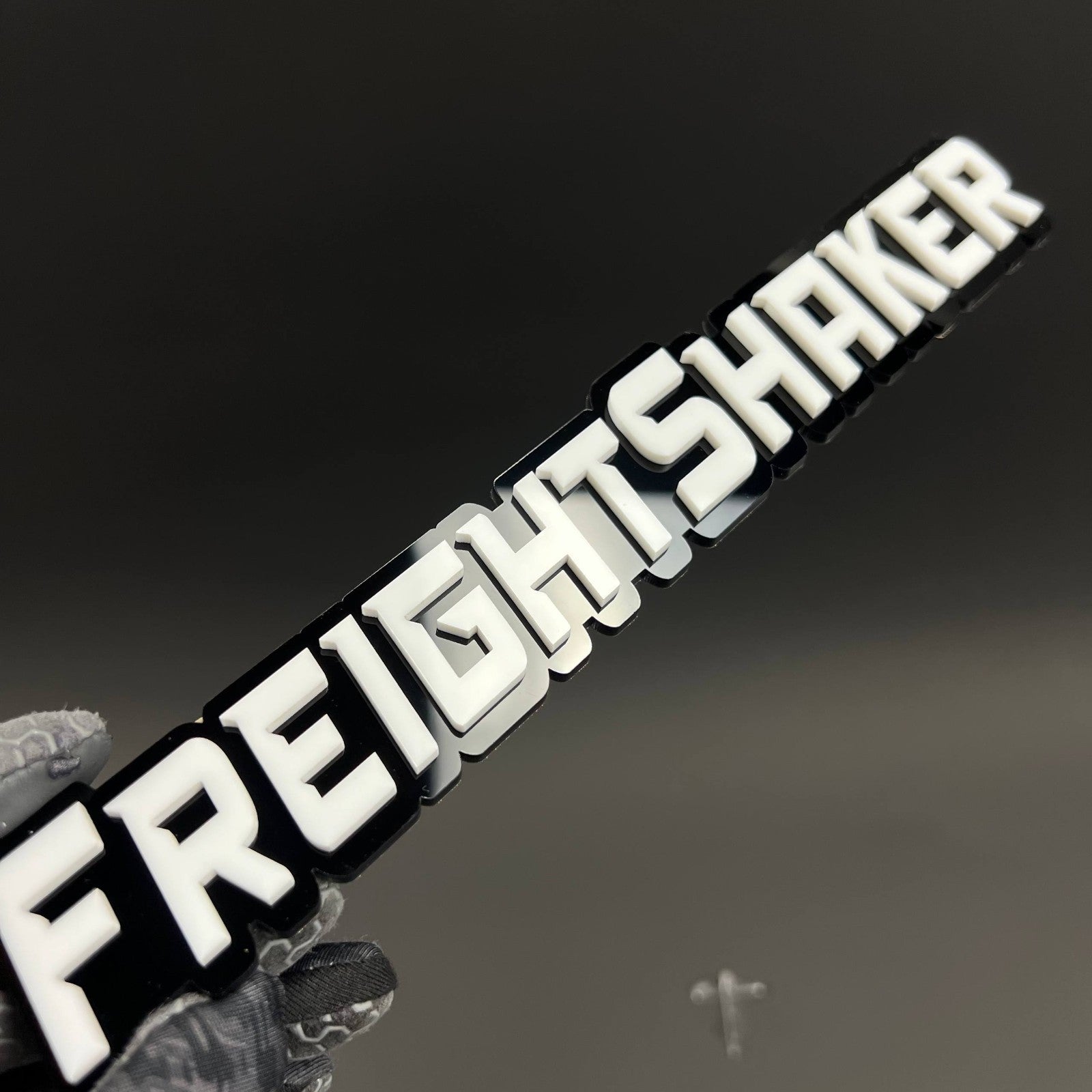 1PC FREIGHTSHAKER 3D Acrylic Badge – Car Truck Fender Tailgate Trunk Sticker 