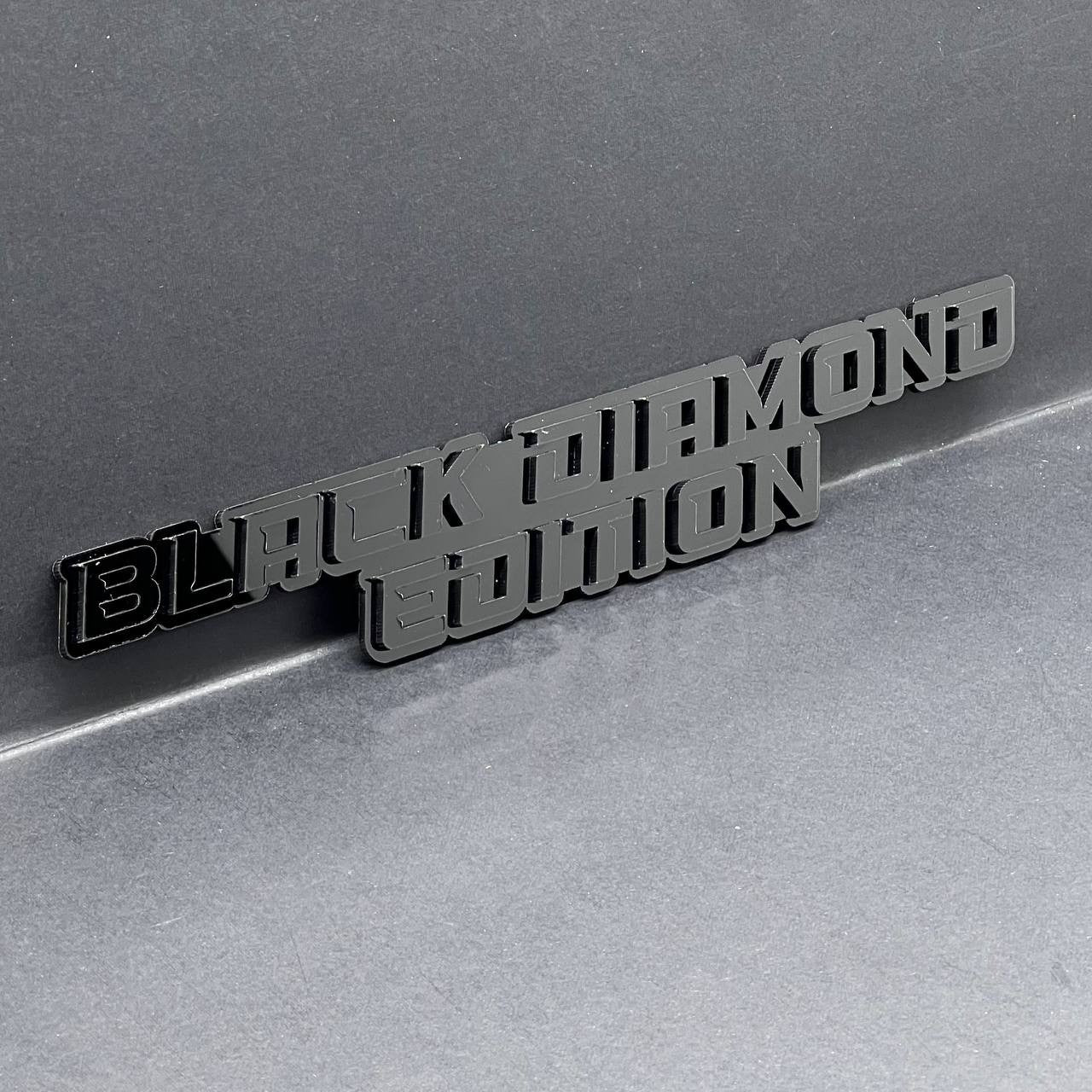 1PCS BLACK DIAMOND Edition Emblem – 3D Multicolor Acrylic Car, Truck & SUV Badge