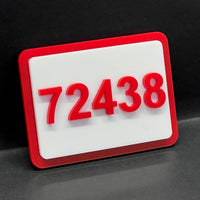 Custom Modern Acrylic House Sign – Personalized Door Number Plaque 1–999