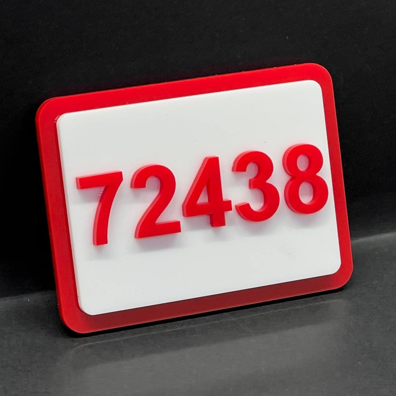 Custom Modern Acrylic House Sign – Personalized Door Number Plaque 1–999