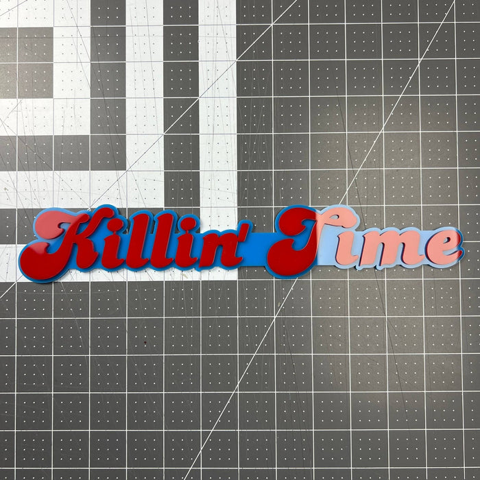 1PC KILLIN TIME Emblem – 3D Multicolor Acrylic Fender Trunk Badge Decal
