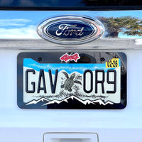 2D MOUNTAINS COLOR CHOICE LICENSE PLATE FRAME 4x4 MOUNTAINS