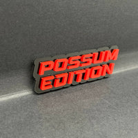 1PC POSSUM EDITION Emblem – Multicolor 3D Custom Badge for Car, SUV, Truck