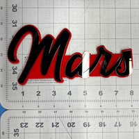 1PC MARS Emblem – 3D Multicolor Acrylic Car & SUV Fender Badge