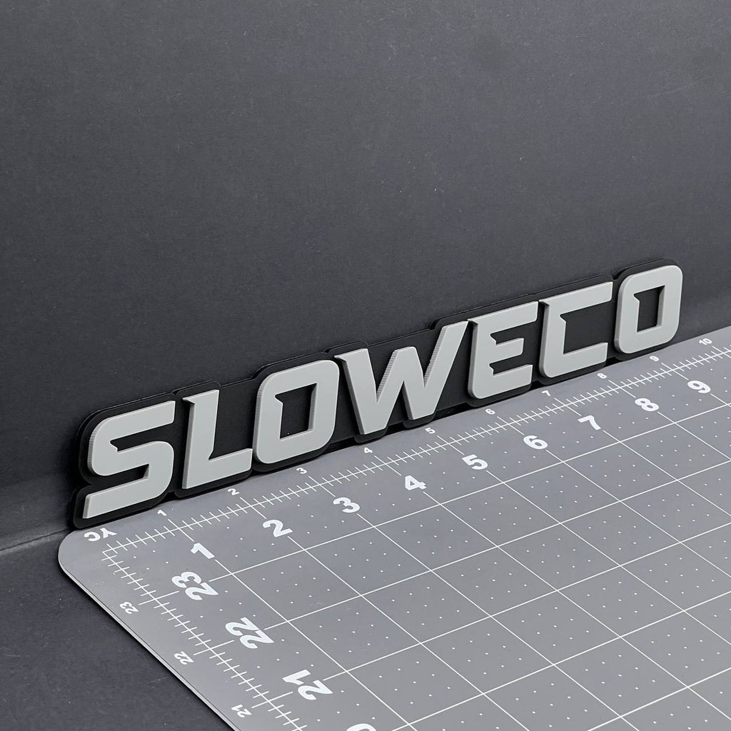 1PC SLOWECO Emblem – 3D Acrylic Tailgate Badge Decal for Car, Truck, SUV