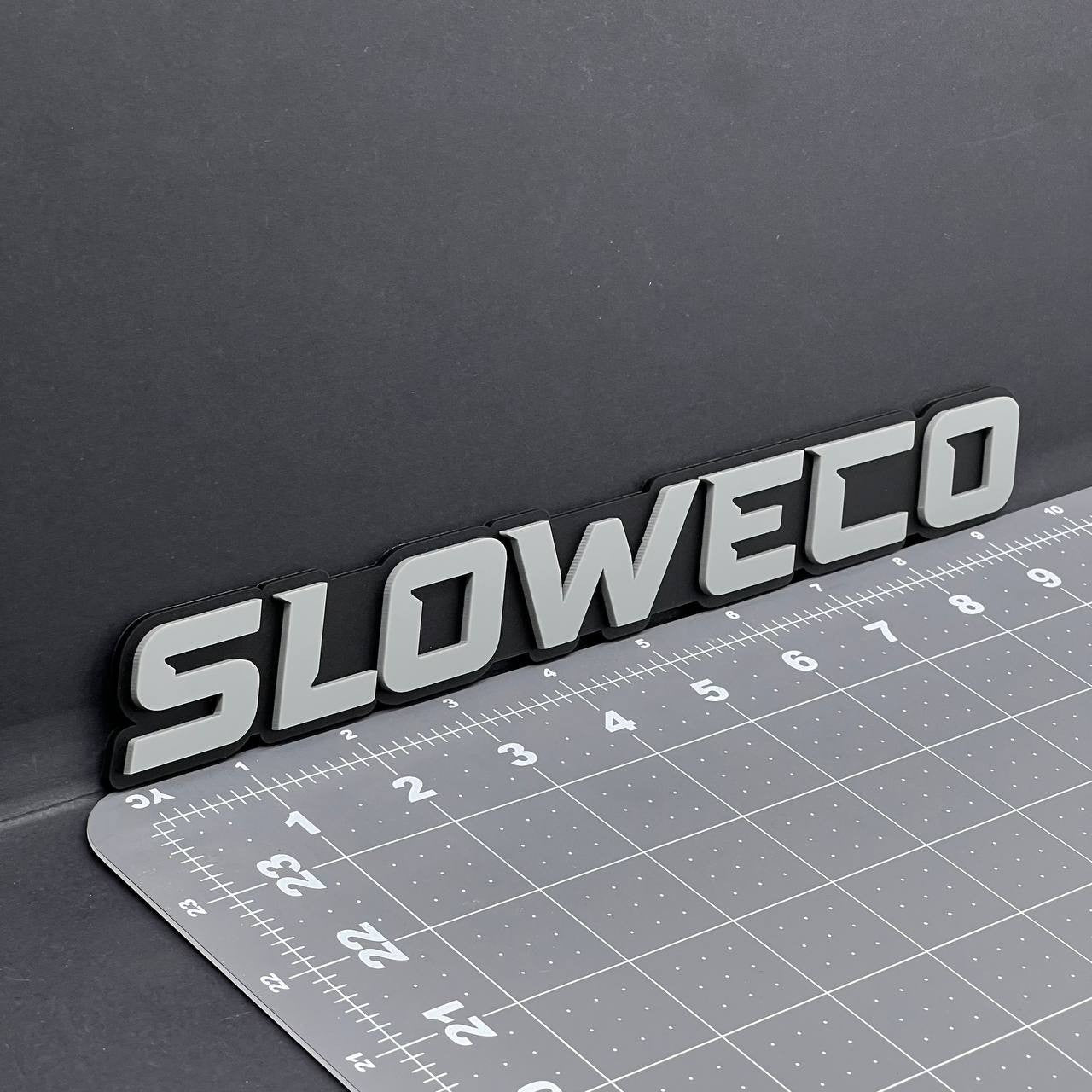 1PC SLOWECO Emblem – 3D Acrylic Tailgate Badge Decal for Car, Truck, SUV