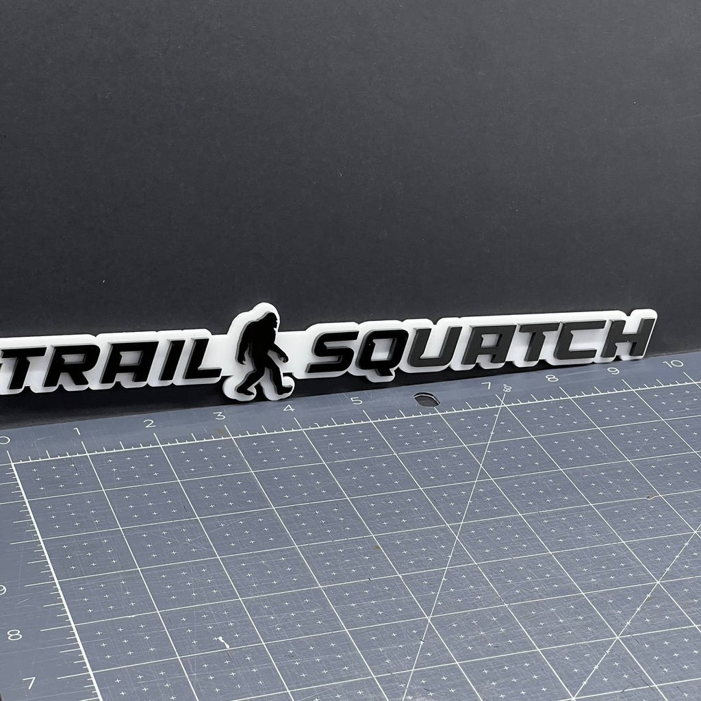 1PC Sasquatch Trail Emblem Durable Multicolor Acrylic Car Truck Fender Tailgate