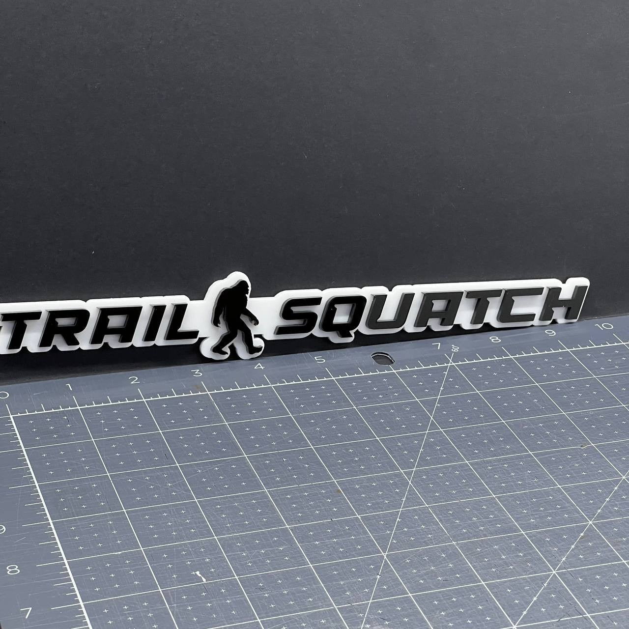 1PC Sasquatch Trail Emblem Durable Multicolor Acrylic Car Truck Fender Tailgate