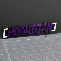 HOONIGAN 3D Emblem Set – 2PCS Multicolor Acrylic JDM Drift Car Fender Decals