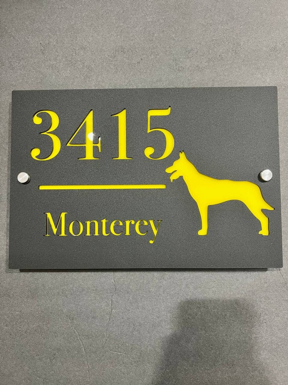 Custom House Number Plaques House Door Number Signs Matt Address Plaques