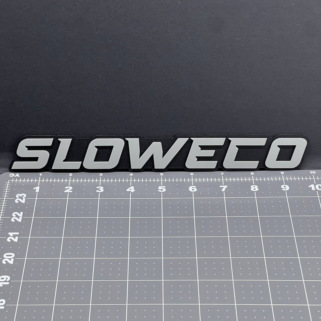 1PC SLOWECO Emblem – 3D Acrylic Tailgate Badge Decal for Car, Truck, SUV