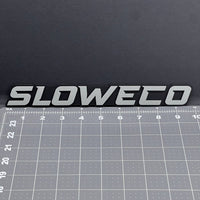 1PC SLOWECO Emblem – 3D Acrylic Tailgate Badge Decal for Car, Truck, SUV