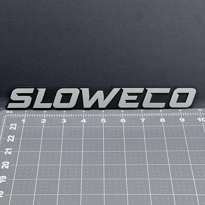 1PC SLOWECO Emblem – 3D Acrylic Tailgate Badge Decal for Car, Truck, SUV