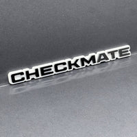 1pcs CHECKMATE Multicolor 3D Acrylic Emblem – Bold Car & Truck Fender Badge