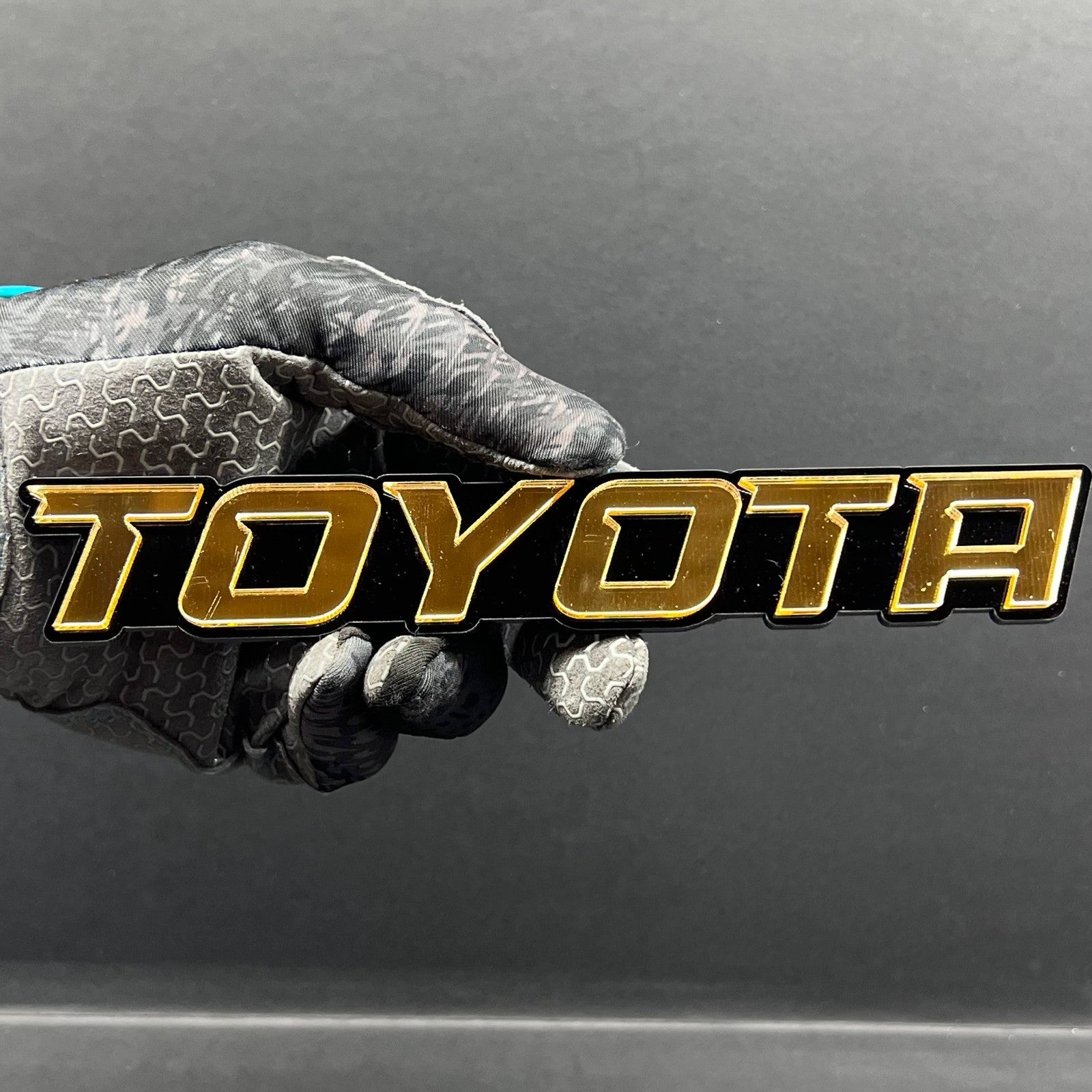 1pc Toyota 3D Emblem Badge – Multicolor Acrylic Toyota Car Fender & Trunk Decal