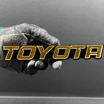 1pc Toyota 3D Emblem Badge – Multicolor Acrylic Toyota Car Fender & Trunk Decal