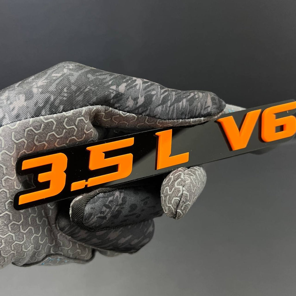 3.5L V6 EMBLEMS QTY 2 FENDER EXTERIOR 3.5L V6 ENGINE BADGE PAIR 3D EMBLEMS