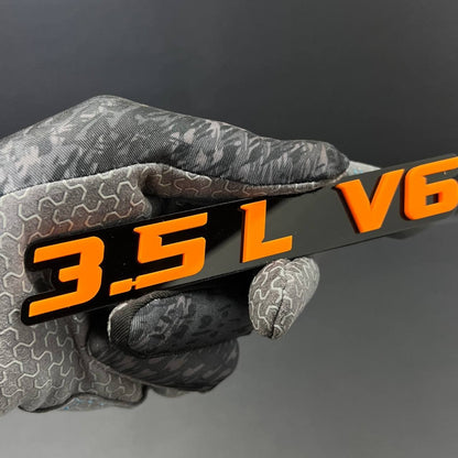 3.5L V6 EMBLEMS QTY 2 FENDER EXTERIOR 3.5L V6 ENGINE BADGE PAIR 3D EMBLEMS