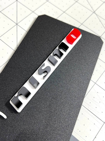 2pcs NISMO Emblem Car Side Fender Grill Trunk Badge Sticker Decal