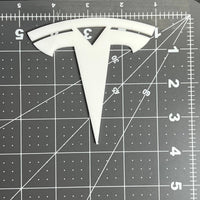 2PCS Tesla Emblems – Custom 3D Multicolor Acrylic Fender & Trunk Badges