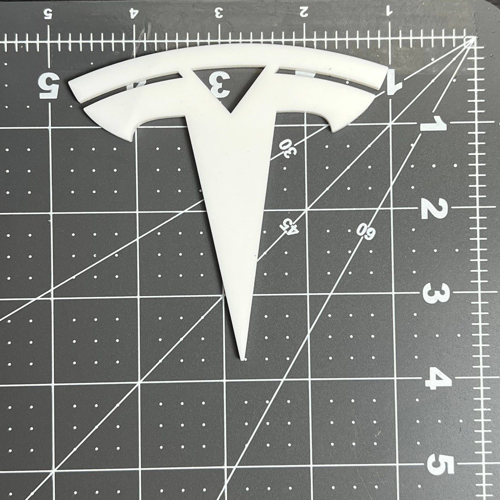 2PCS Tesla Emblems – Custom 3D Multicolor Acrylic Fender & Trunk Badges