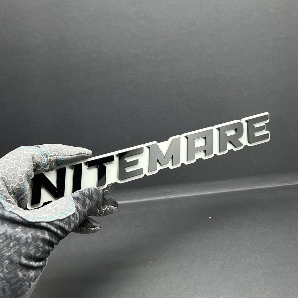 1PC NITEMARE 3D Emblem Custom Badge Sticker for Car SUV TRUCK