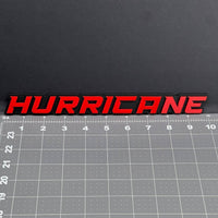 1PC HURRICANE 3D Red Black Matte Acrylic Emblem Badge for Car SUV Truck