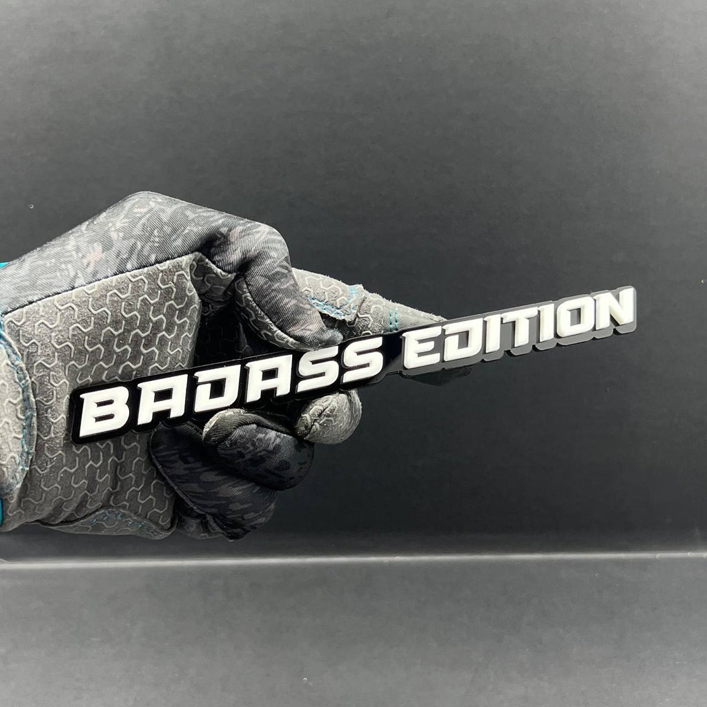 Badass Edition Emblem Badge – Custom 3D Acrylic Car Sticker Decal (1PC)
