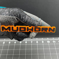 1PC MUDHORN Emblem – 3D Acrylic Tailgate Badge Decal for Car, Truck, SUV