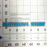 1PC PLATINUM Edition Emblem – Durable 3D Acrylic Fender & Trunk Badge