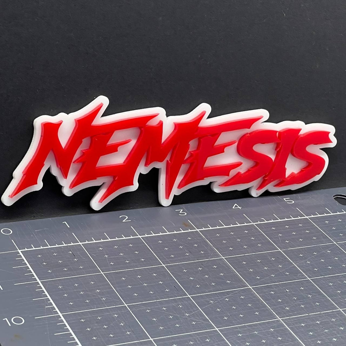 1PC NEMESIS Emblem – 3D Acrylic Multicolor Fender or Tailgate Car Badge Decal