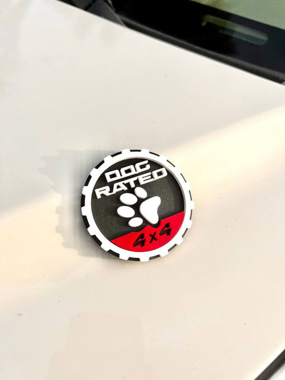 2PCS Jeep Wrangler 392 Fender DOG RATED 4x4 Trail Rated Emblem