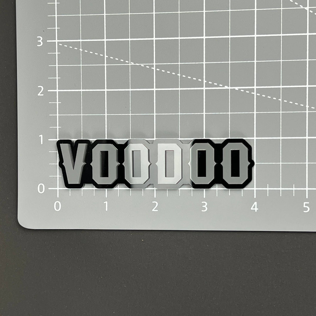 1PCS VOODOO 3D Acrylic Badge – Car Truck Fender Tailgate Sticker Decal