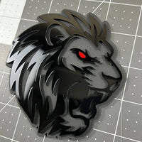 1pcs LION Multicolor 3D Acrylic Emblem – Custom Car, Truck & SUV Exterior Badge
