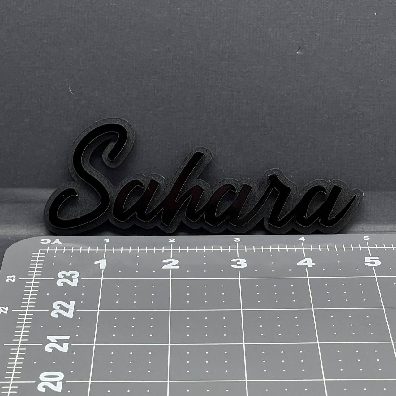 1PC SAHARA Emblem – 3D Acrylic Multicolor Fender or Tailgate Car Badge Decal