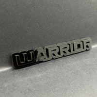 1PC Warrior Logo Emblem Custom Acrylic 3D Car Badge Decal for SUV Truck, Fender