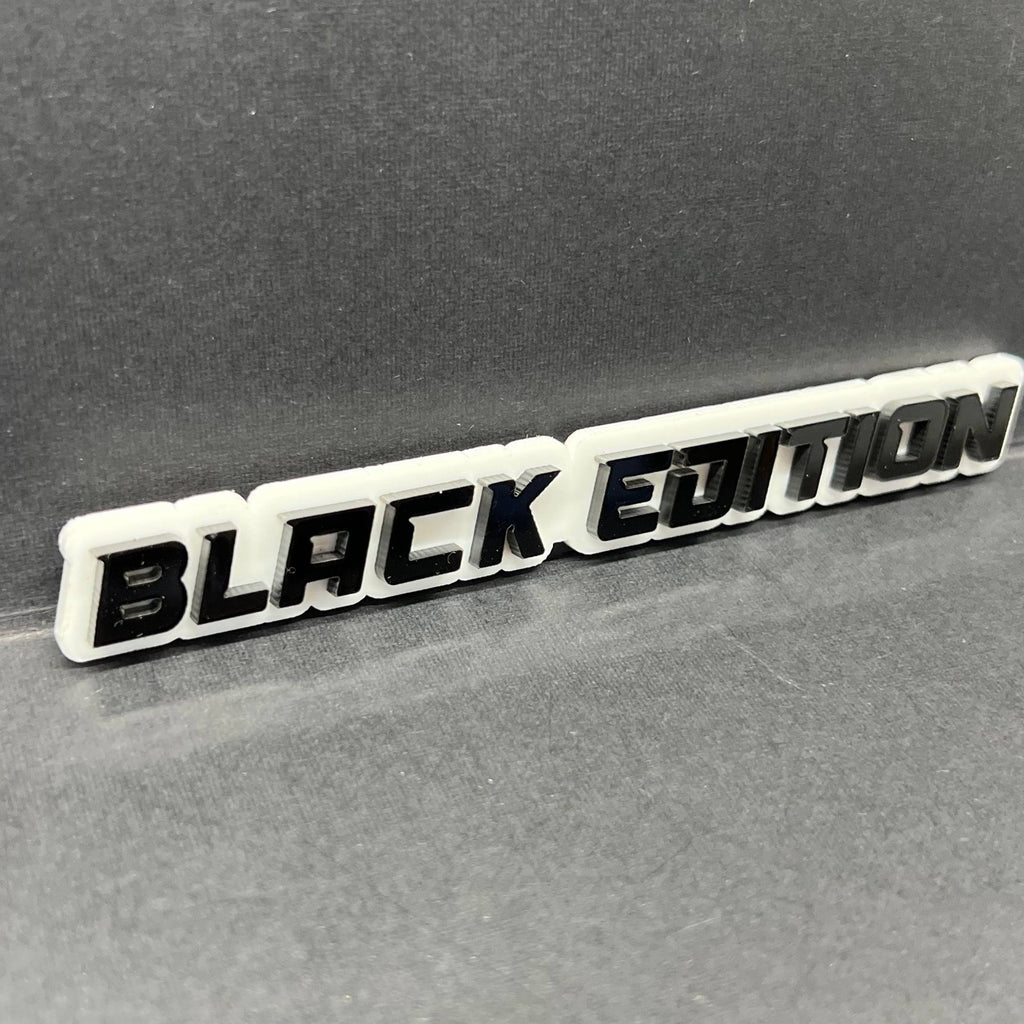 1PC Black Edition Emblem – Durable 3D Acrylic Car, Truck & SUV Badge