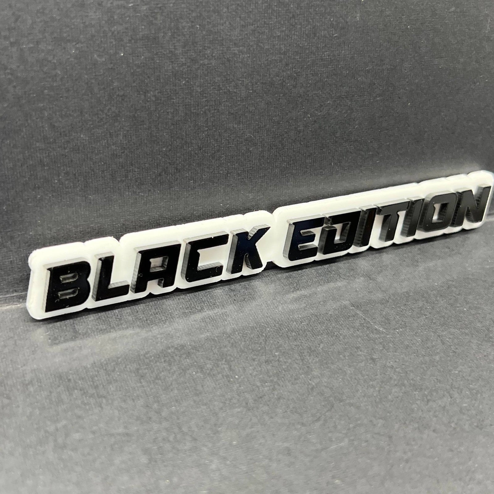 1PC Black Edition Emblem – Durable 3D Acrylic Car, Truck & SUV Badge