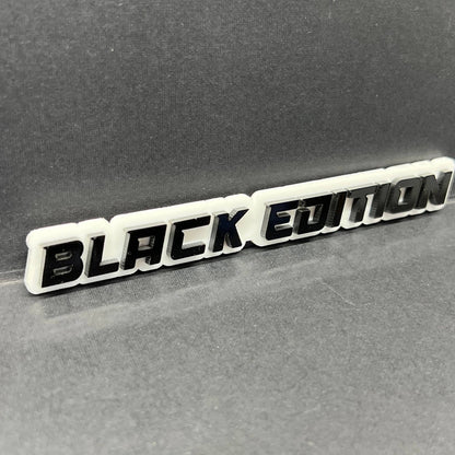 1PC Black Edition Emblem – Durable 3D Acrylic Car, Truck & SUV Badge